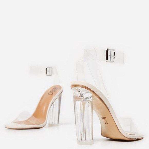 EGO ARIANA BARELY THERE PERSPEX BLOCK CLEAR
HEEL IN NUDE PATENT - Picture 4 of 12